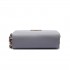 LP6680 - Miss Lulu Leather Look Double Zipped Coin Purse Grey